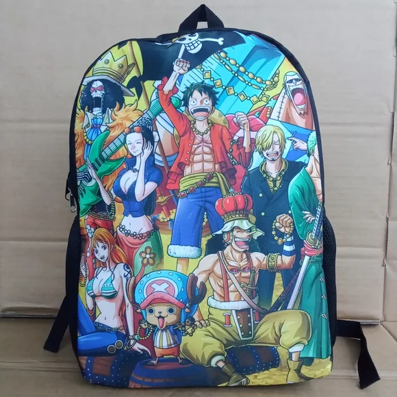 One Piece Anime Backpack / Bookbag with TV Show Cartoon Character Graphic - Picture 2 of 13